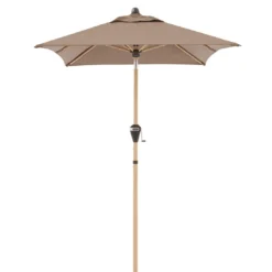 Doppler Alu-Wood Ultra Mittelstockschirm 210x140cm Greige -Dopptler Geschaft doppler alu wood ultra balkonschirm 210x140cm 1355786 2