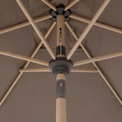 Doppler Alu-Wood Ultra Mittelstockschirm 210x140cm Greige -Dopptler Geschaft doppler alu wood ultra balkonschirm 210x140cm 1355786 6