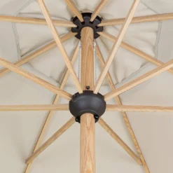 Doppler Alu-Wood Ultra Marktschirm Ø350cm Aluminium/Holzoptik Natur -Dopptler Geschaft doppler alu wood ultra marktschirm durchm350cm aluminium holzoptik 1350451 3