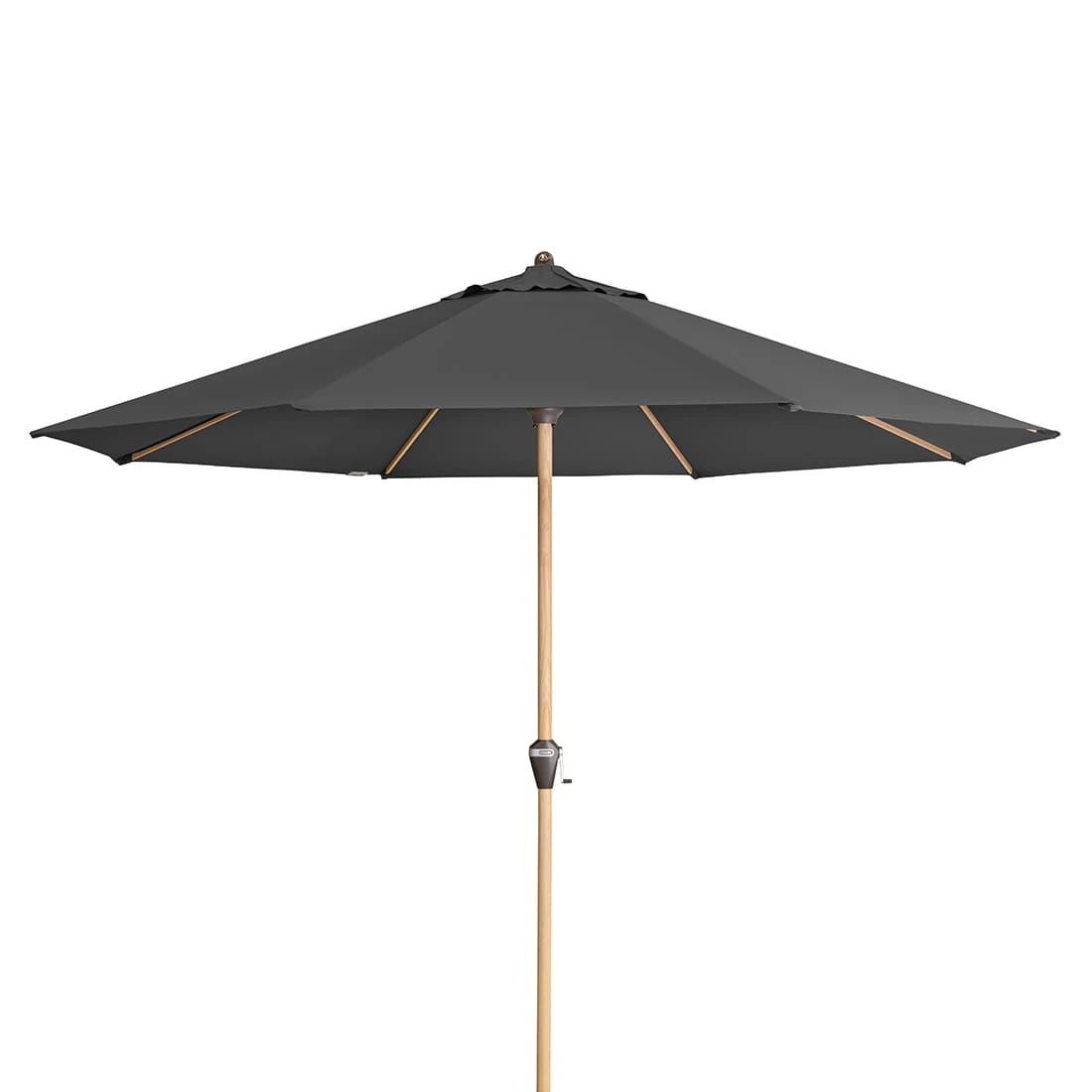 Doppler Alu-Wood Ultra Marktschirm Ø350cm Aluminium/Holzoptik Anthrazit 1 Doppler Alu-Wood Ultra Marktschirm Ø350cm Aluminium/Holzoptik Anthrazit