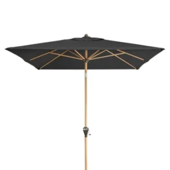 Doppler Alu-Wood Ultra Stockschirm 300x200cm Aluminium/Holzoptik Anthrazit