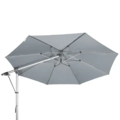 Doppler Expert Ampelschirm Ø350 Axial Schwenkbar Hellgrau -Dopptler Geschaft doppler expert ampelschirm o350 axial schwenkbar 54918 4