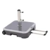 Doppler Expert Schirmsockel 50kg Alu-Beton/Trolley M.Griff Granit Grey