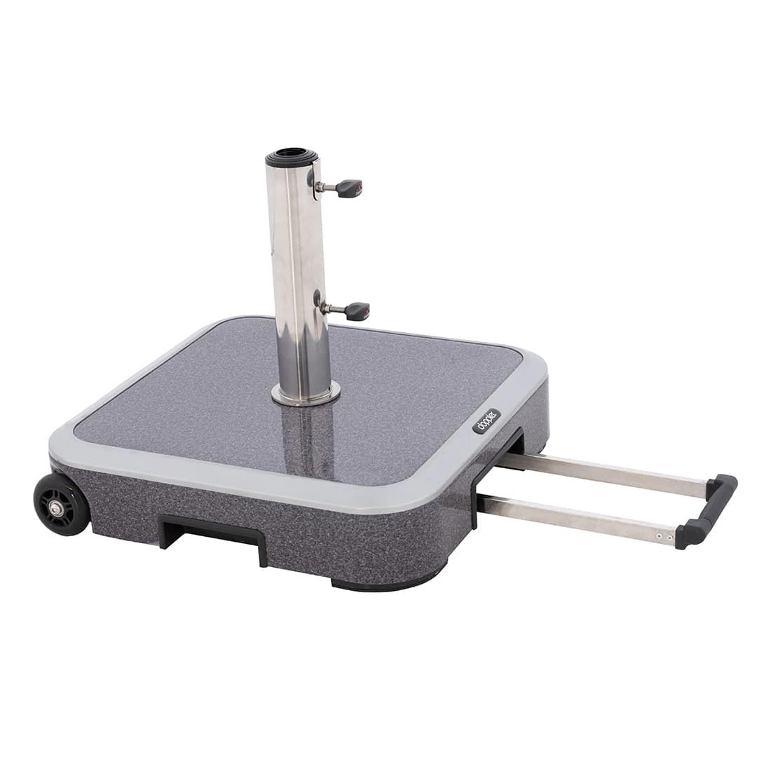 Doppler Expert Schirmsockel 50kg Alu-Beton/Trolley M.Griff Granit Grey 1 Doppler Expert Schirmsockel 50kg Alu-Beton/Trolley M.Griff Granit Grey