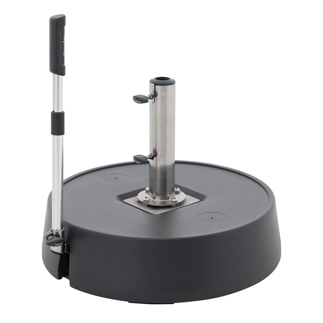 Doppler Rollensockel Easy Move Switch 45kg Mit Hubfunktion Anthrazit 1 Doppler Rollensockel Easy Move Switch 45kg Mit Hubfunktion Anthrazit