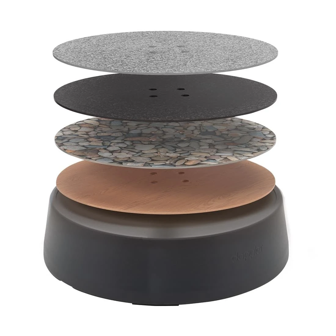 Doppler Rollensockel Easy Move Switch 45kg Mit Hubfunktion Anthrazit 3 Doppler Rollensockel Easy Move Switch 45kg Mit Hubfunktion Anthrazit – Bild 3