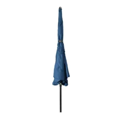 Doppler Sunline Waterproof Mittelstockschirm 225x120cm Anthrazit/Blau -Dopptler Geschaft doppler sunline waterproof balkonschirm 225x120cm m volant anthrazit blau 1300698 3