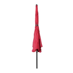 Doppler Sunline Waterproof Mittelstockschirm 225x120cm Anthrazit/Rot -Dopptler Geschaft doppler sunline waterproof balkonschirm 225x120cm m volant anthrazit rot 1300676 3