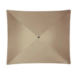 Doppler Sunline Waterproof Mittelstockschirm 230x190cm Anthrazit/Grau-Braun -Dopptler Geschaft doppler sunline waterproof balkonschirm 230x190cm m volant anthrazit grau braun 1300863 4