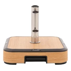 Doppler Schirmsockel 50kg Alu-Beton/Trolley M.Griff Wood -Dopptler Geschaft doppler wood schirmsockel 50kg alu beton trolley m griff wood 1251264 3