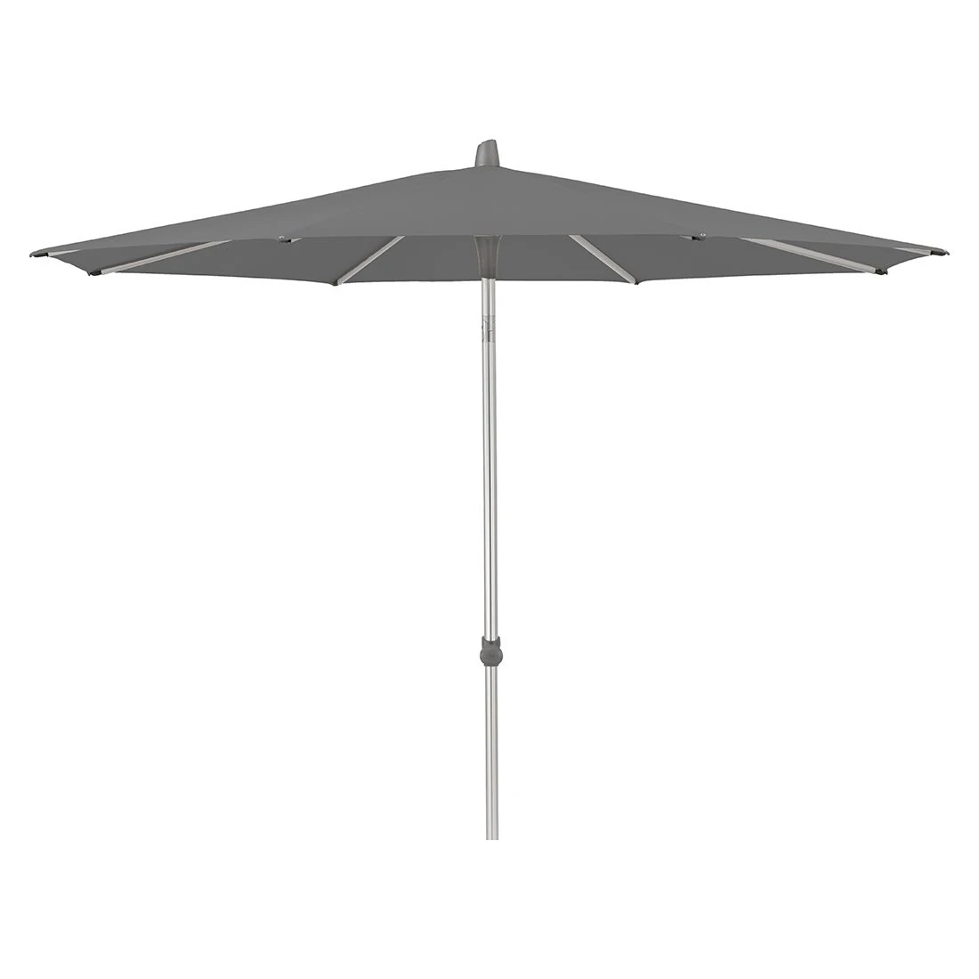 Glatz Alu-Smart Easy Mittelstockschirm Ø200 Cm Stone Grey 2 Glatz Alu-Smart Easy Mittelstockschirm Ø200 Cm Stone Grey – Bild 2