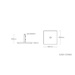 Kettler Easy Stand Schirmständer 40kg Granit Grau -Dopptler Geschaft kettler easy stand schirmstander 40kg granit grau 1308893 3