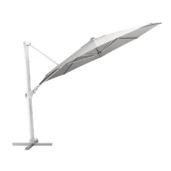 Kettler Easy Swing Ampelschirm Ø350 Cm Aluminium/Obravia Silber/Grau