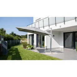 Kettler Easy Turn Ampelschirm 300x300cm Alu/Polyester Silber/Hellgrau Meliert -Dopptler Geschaft kettler easy turn ampelschirm 300x300cm alu polyester silber hellgrau meliert 1306726 6