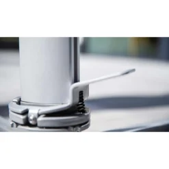 Kettler Easy Turn Ampelschirm Ø330cm Aluminium/Polyester Silber/Hellgrau Meliert -Dopptler Geschaft kettler easy turn ampelschirm o330cm aluminium polyester silber hellgrau meliert 1306704 6