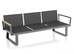 Kettler Rasmus Modular Armlehne Links Aluminium/Teak Anthrazit/Teak -Dopptler Geschaft kettler rasmus modular armlehne links aluminium teak 1438484 4