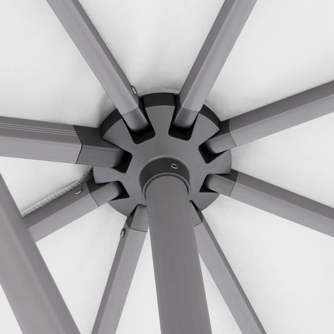 Knirps Pendelschirm 320x320cm Axial Schwenkbar Weiß 5 Knirps Pendelschirm 320x320cm Axial Schwenkbar Weiß – Bild 5