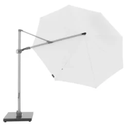 Knirps Pendelschirm Premium Ø340cm Rund Weiß -Dopptler Geschaft knirps pendelschirm o340cm axial schwenkbar weiss 1190621 3