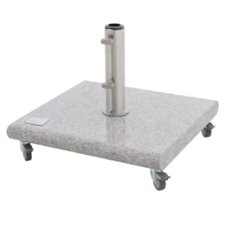 Knirps Schirmständer Granit 40 Kg Mit 4 Rollen Granit Hell