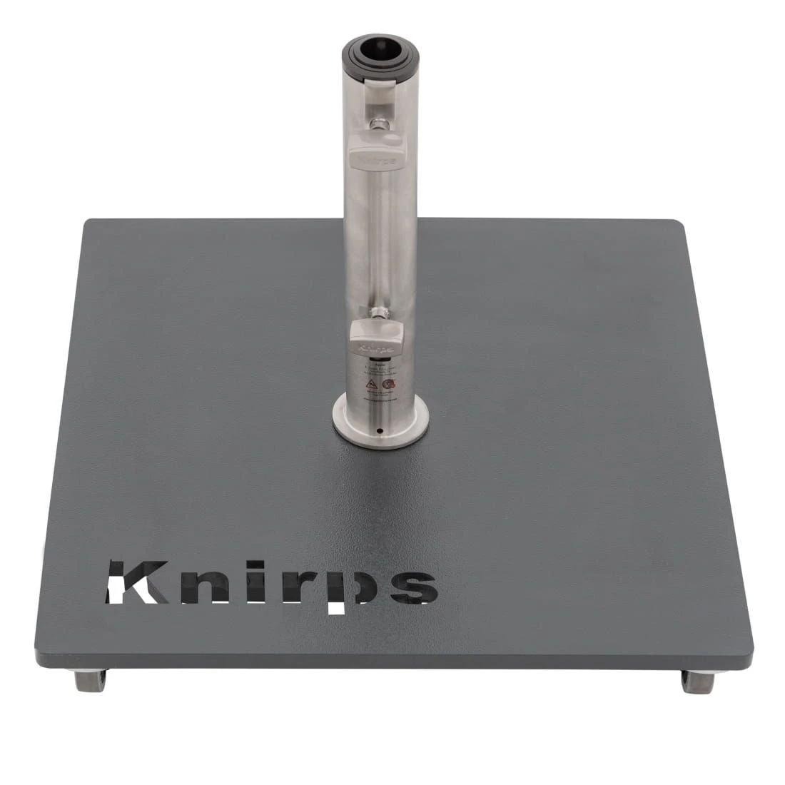 Knirps Schirmständer Stahlplatte 50kg Mit Rollen Anthrazit 3 Knirps Schirmständer Stahlplatte 50kg Mit Rollen Anthrazit – Bild 3