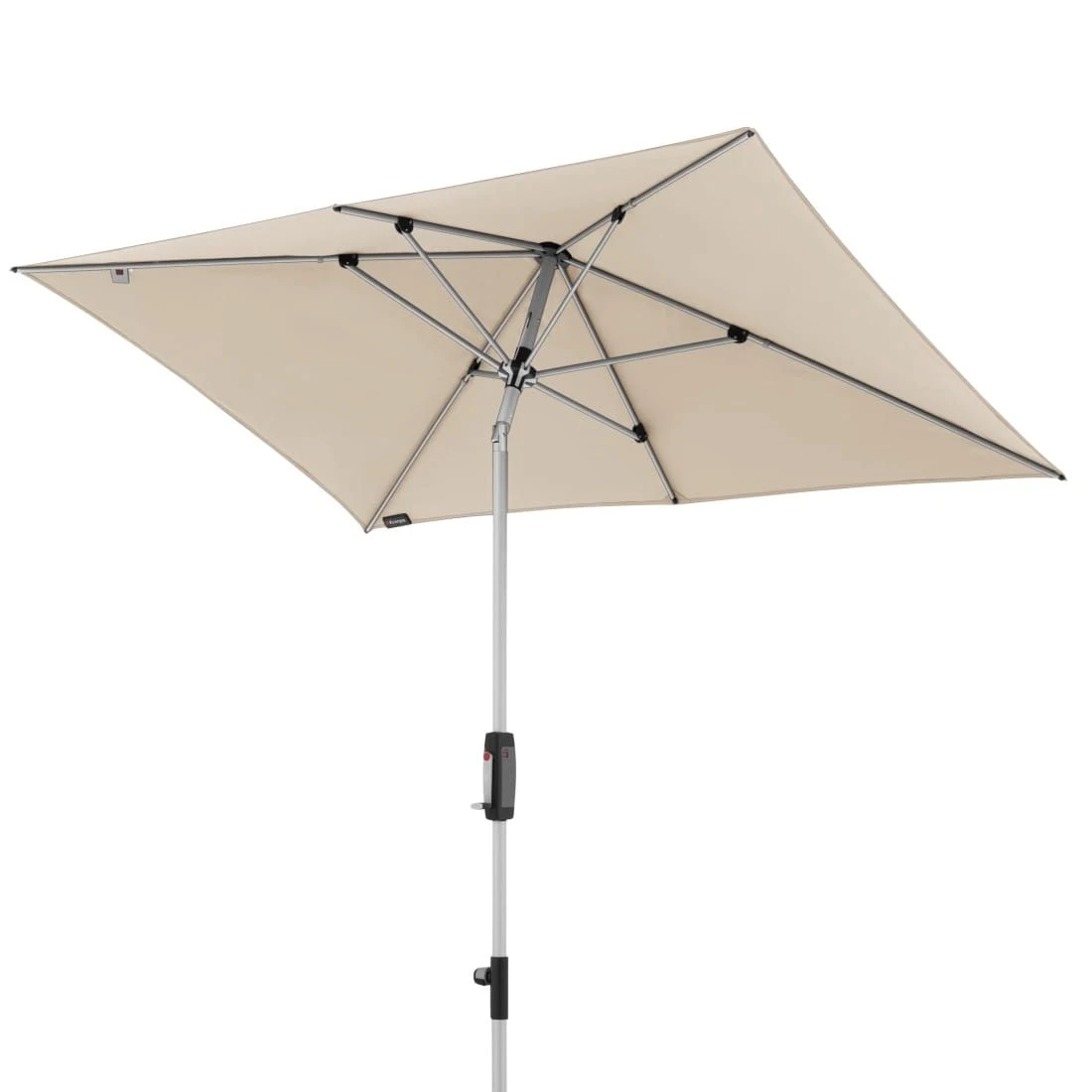 Knirps Silver Mittelstockschirm 230x150cm Mit Kurbel Natur 2 Knirps Silver Mittelstockschirm 230x150cm Mit Kurbel Natur – Bild 2