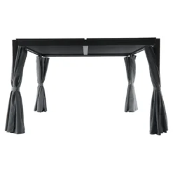 MWH Kiosko Gartenpergola 360cm Aluminium/Polyester Anthrazit 13 MWH Kiosko Gartenpergola 360cm Aluminium/Polyester Anthrazit -Dopptler Geschaft mwh kiosko pavillon 360cm aluminium polyester 1352376 3