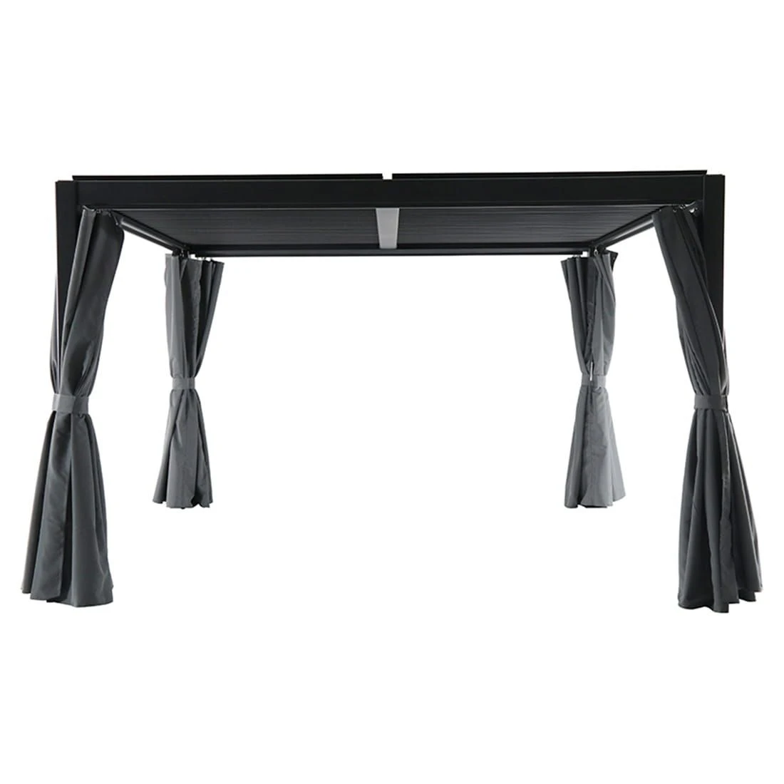 MWH Kiosko Gartenpergola 360cm Aluminium/Polyester Anthrazit 3 MWH Kiosko Gartenpergola 360cm Aluminium/Polyester Anthrazit – Bild 3