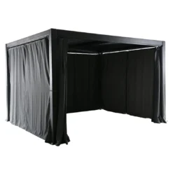 MWH Kiosko Gartenpergola 360cm Aluminium/Polyester Anthrazit 14 MWH Kiosko Gartenpergola 360cm Aluminium/Polyester Anthrazit -Dopptler Geschaft mwh kiosko pavillon 360cm aluminium polyester 1352376 4