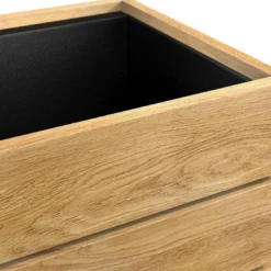 OUTLIV. Flora Pflanztopf 40x41x79,5cm Schwarz/Wildeiche -Dopptler Geschaft outliv by detlef steves flora pflanztopf 40x41x79 5cm 1354147 5