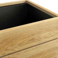 OUTLIV. Flora Pflanztopf 40x41x92cm Schwarz/Wildeiche -Dopptler Geschaft outliv by detlef steves flora pflanztopf 40x41x92cm 1354169 5