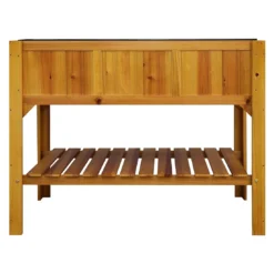 OUTLIV. Hochbeet Mit Ablage Tanne Braun -Dopptler Geschaft outliv hochbeet mit ablage tannenholz 1340474 3