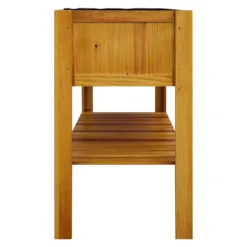 OUTLIV. Hochbeet Mit Ablage Tanne Braun -Dopptler Geschaft outliv hochbeet mit ablage tannenholz 1340474 4