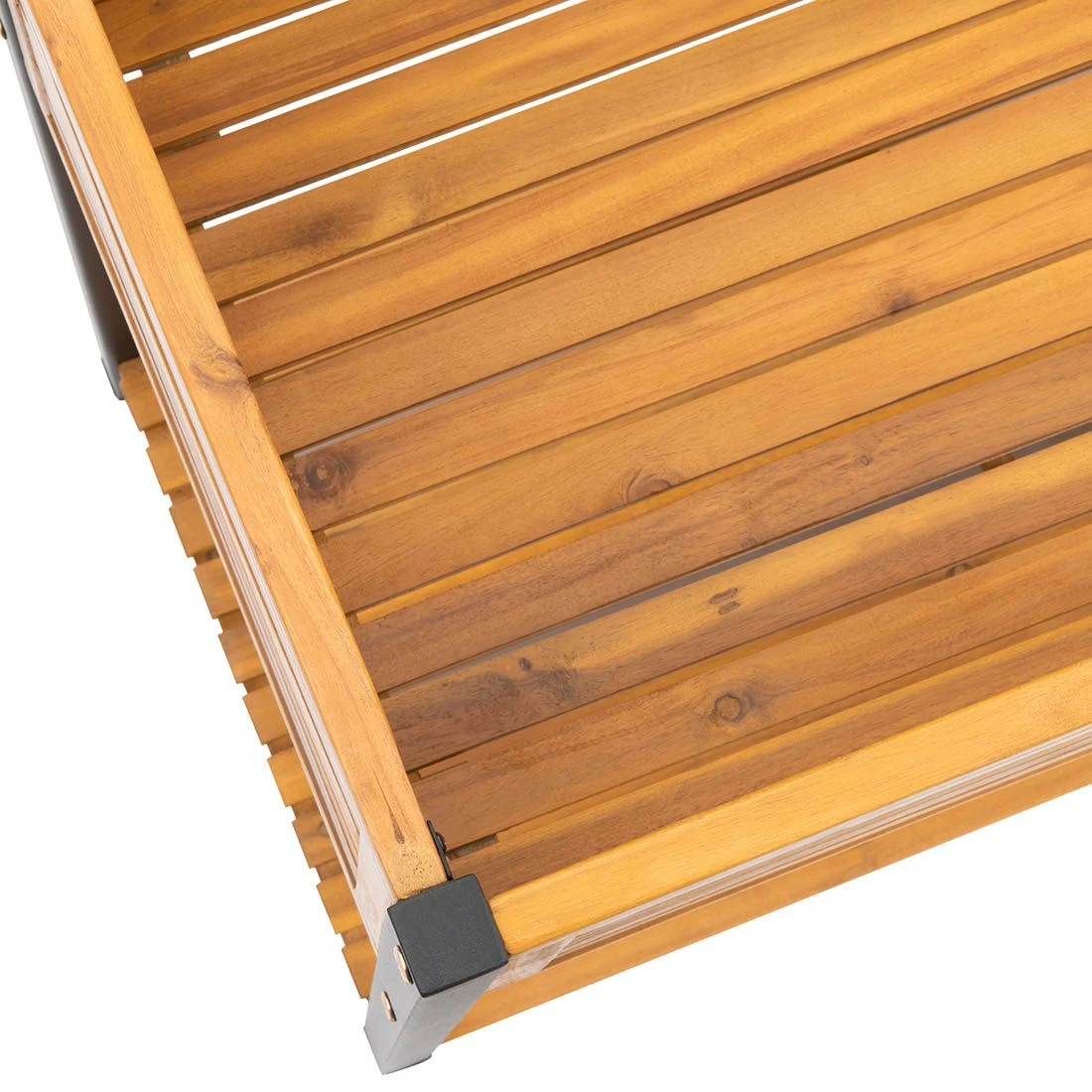 OUTLIV. Bern Hochbeet 90x45x90cm Stahl/Akazie Schwarz/Natur 5 OUTLIV. Bern Hochbeet 90x45x90cm Stahl/Akazie Schwarz/Natur – Bild 5