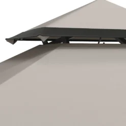 OUTLIV. Gartenpavillon 152x244cm Stahl/Stoff Schwarz/Grau -Dopptler Geschaft outliv pavillon 152x244cm stahl stoff 1396640 7