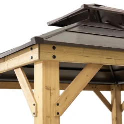 OUTLIV. Pavillon 335x335 Cm Zedernholz/Stahl Braun -Dopptler Geschaft outliv pavillon 335x335 cm zedernholz stahl 1422226 3