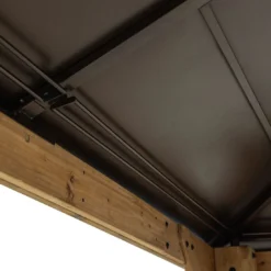 OUTLIV. Pavillon 335x335 Cm Zedernholz/Stahl Braun -Dopptler Geschaft outliv pavillon 335x335 cm zedernholz stahl 1422226 6