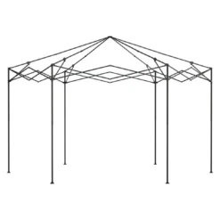 OUTLIV. Gartenpavillon 335x335cm Stahl/Stoff Schwarz/Weiß -Dopptler Geschaft outliv pavillon 335x335cm stahl stoff 1396629 4