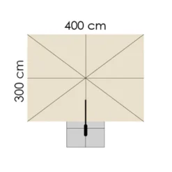 Schneider® Schneider Rhodos Grande Ampelschirm 300x400cm Anthrazit/Natur -Dopptler Geschaft schneider rhodos grande ampelschirm 400x300cm anthrazit natur 1266774 4
