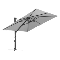 Schneider® Schneider Rhodos Smart Ampelschirm 300x300cm Silbergrau -Dopptler Geschaft schneider rhodos smart ampelschirm 300x300cm 1357293 7