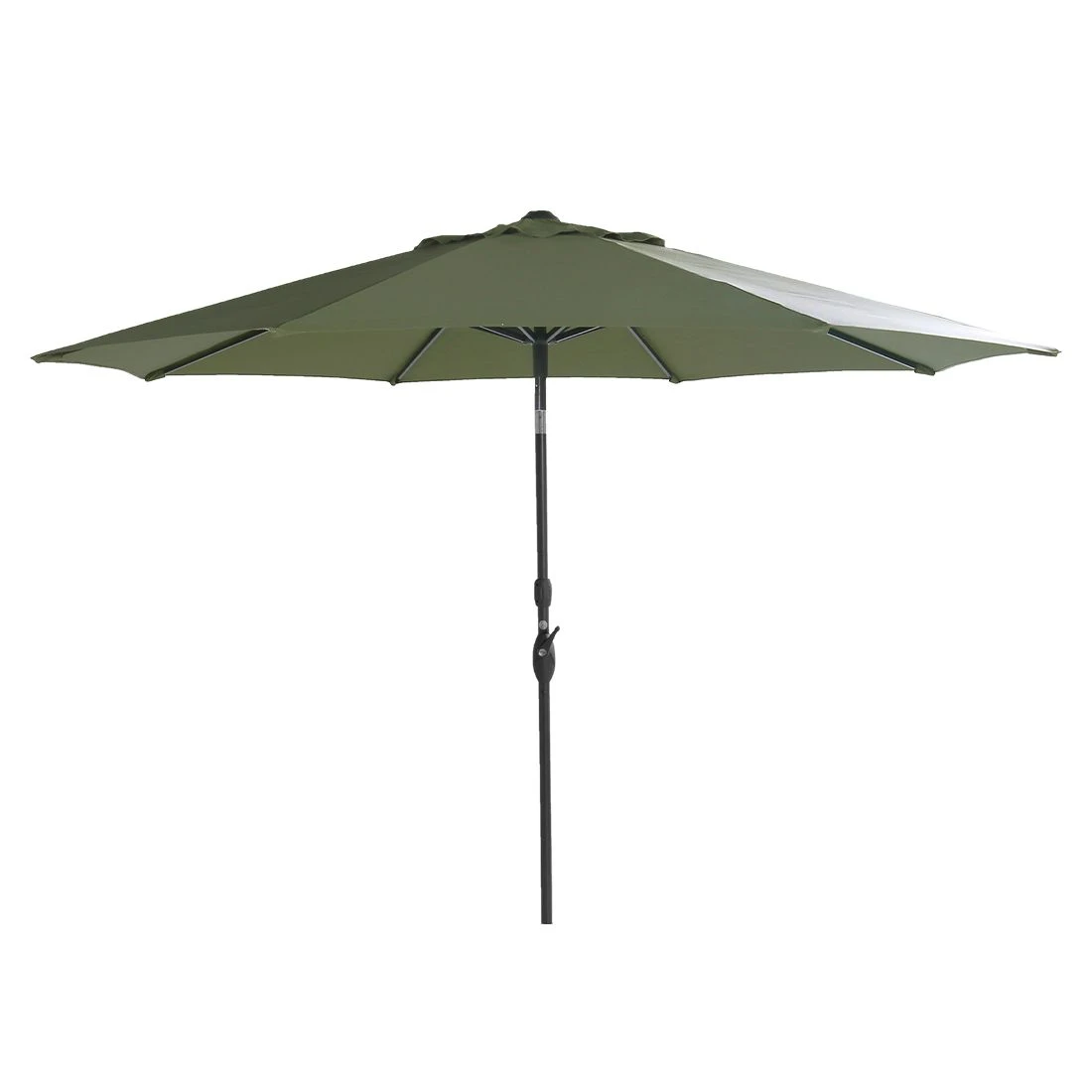 Schöner Wohnen Savaneta Mittelstockschirm 300x300cm Aluminium/Polyester Schwarz/Olive 1 Schöner Wohnen Savaneta Mittelstockschirm 300x300cm Aluminium/Polyester Schwarz/Olive