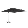 Siena Garden California N+ Ampelschirm 300x300 Cm Anthrazit/Anthrazit