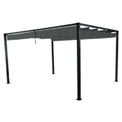 Siena Garden Sky Gartenpergola 400x300cm Aluminium/Polypropylen Anthrazit/Dunkelgrau
