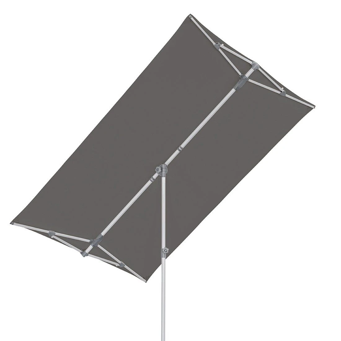 Suncomfort Flex-Roof Mittelstockschirm 210x150 Cm Stone Grey 2 Suncomfort Flex-Roof Mittelstockschirm 210x150 Cm Stone Grey – Bild 2
