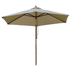 Zebra Flamenco Sonnenschirm Ø250cm Holz/Olefin Taupe